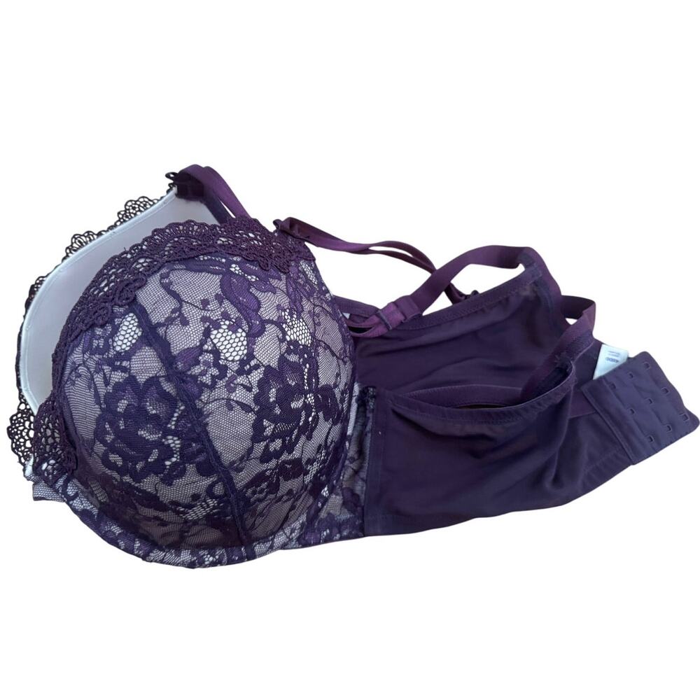 Cacique (40dd) Lightly Lined Full Coverage Purple… - image 3